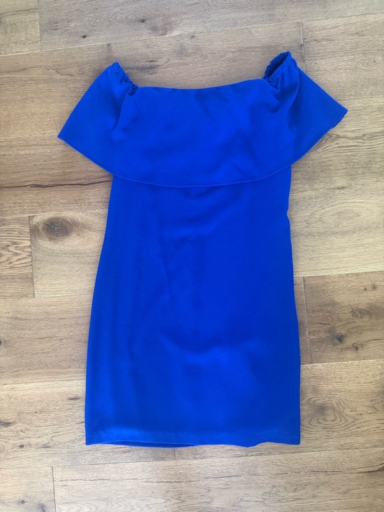 Charles Henry Dresses & Skirts - One-Shoulder Royal Blue Off-Shoulder Shift Dress